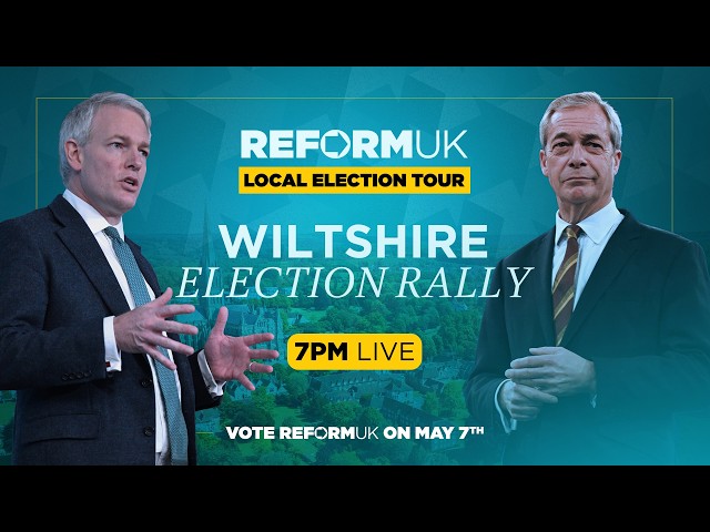 Watch Nigel Farage speak LIVE in Wiltshire about Britain’s broken democracy.
