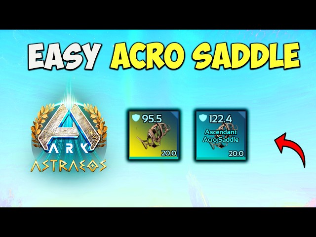 Where To Find Acrocanthosaurus Saddle EASY! on Astraeos | ARK Survival Ascended