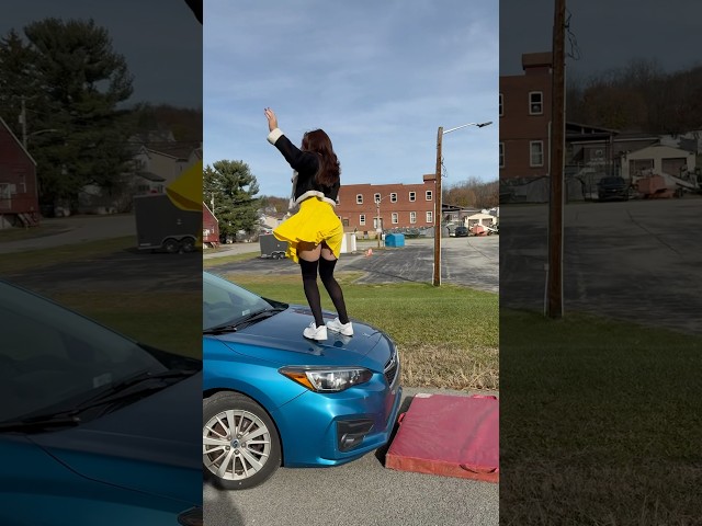 beautiful day to flip off a car