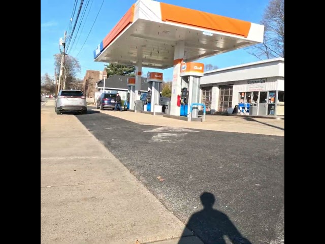 Car parked on sidewalk #massachusetts #stoneham #walk