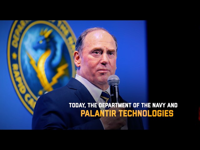 Secretary of the Navy John C. Phelan Announces Navy Partnership with Palantir Technologies