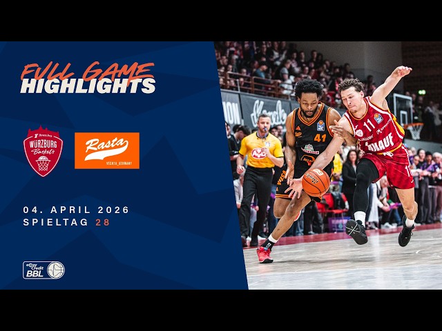 Fitness First Würzburg Baskets vs. RASTA Vechta - Full Game Highlights - Spieltag 28, 25/26