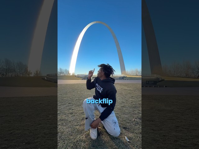World’s first Backflip on the Arch!