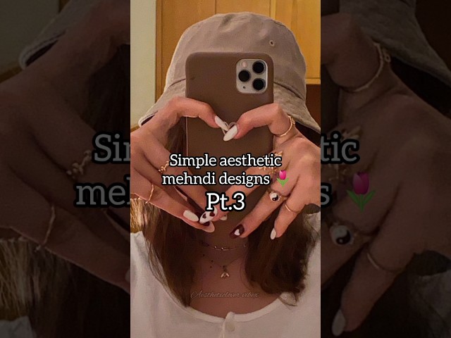 🌷 Simple aesthetic mehndi designs 🌷 #aesthetic #subscribe