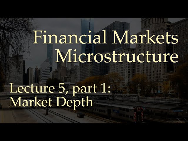 Lecture 5, part 1: Depth determinants, Kyle Model (Financial Markets Microstructure)