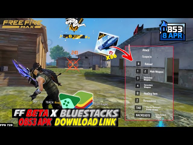 OB53 Beta X Bluestacks Apk | Google Play Free Fire In Bluestacks #betaxbluestacks