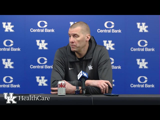 Coach Pope Press Conference - Pre-Texas Press Conference presented by UKHealthCare