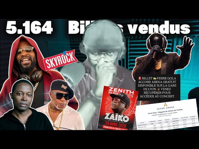 POUR FALLY LOKWA ET LE GOAT PAS KOFFI,FERRE 5164 billets vendus MASSAÏ asali perte! 8k+billets ofele