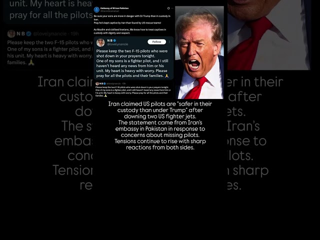 👉 Iran’s Shocking Statement on US Pilots 😳 War Tensions Rise! #Iran #USA #WarNews #Trump