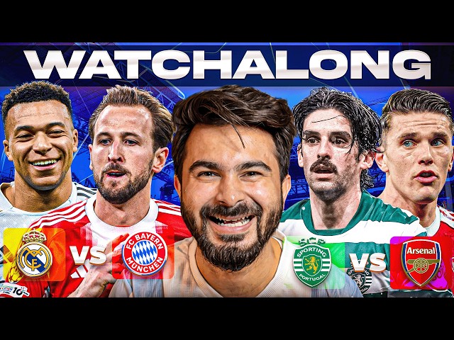 Real Madrid v Bayern Munich | Sporting v Arsenal UCL LIVE Watchalong | TFHD