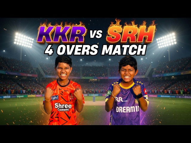 KKR vs SRH Match | 4 Overs | Trends adda Vlogs