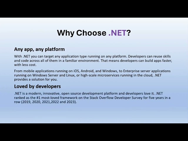 Should you learn .NET in 2024? #dotnet