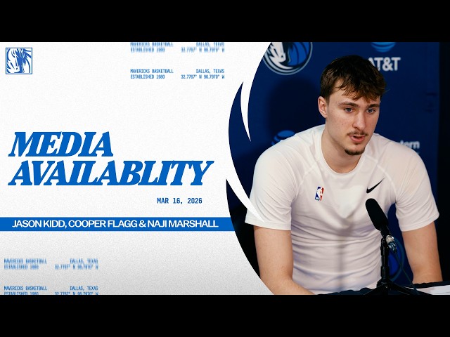 Jason Kidd, Naji Marshall, & Cooper Flagg | Media Availability @ NOP | 3/16/26