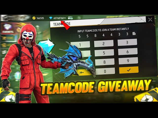 FREE FIRE LIVE CUSTOM ROOM GIVEAWAY | FF LIVE TEAM CODE GIVEAWAY | FF LIVE CUSTOM ROOM GIVEAWAY FF