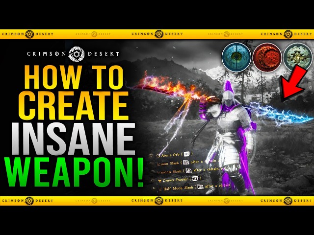 I Combined 3 INSANE GEARS & Created an OP WEAPON in Crimson Desert (How to Create OP Weapons)