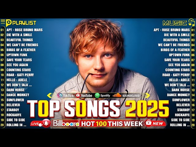 Top Hits 2026 ✨ Ed Sheeran, Selena Gomez, Justin Bieber,The Weeknd, Bruno Mars,Rihanna, Shawn Mendez