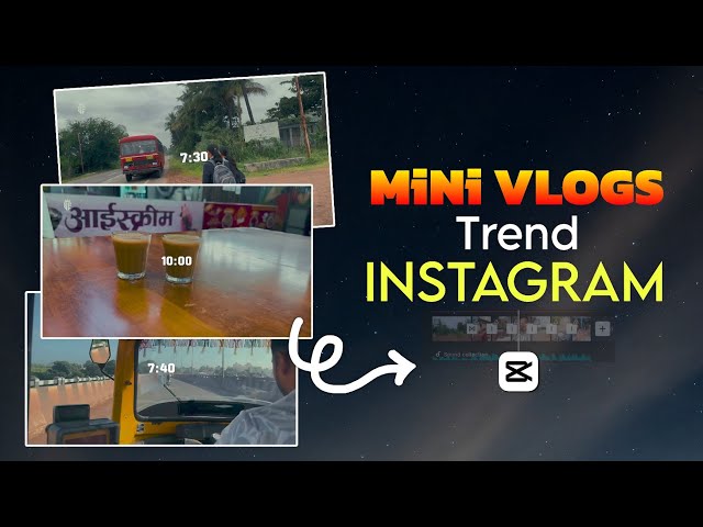Mini Vlog Trend Instagram Reels | Instagram Trending Mini Vlogs Video Editing | Capcut Editing