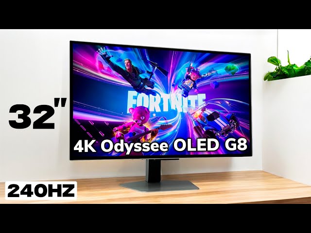Samsung Odyssey OLED G8 (G80SD) Unboxing ASMR and 4K 240Hz Gameplay - 32-inch Gaming Monitor