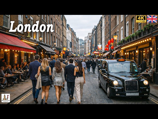 LONDON Good Friday Evening Walking Tour🚶‍➡️How Amazing is London in Holiday Season?!🚶‍♀️True 4K