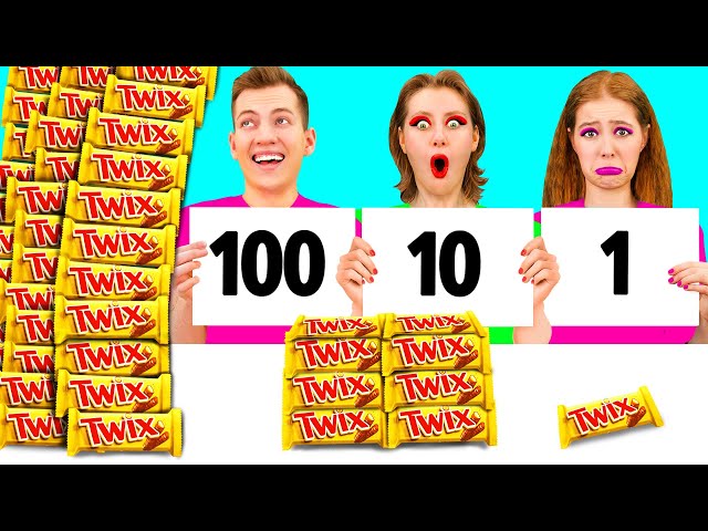 100 Layers of Food Challenge | Funny Food Challenges by PaRaRa