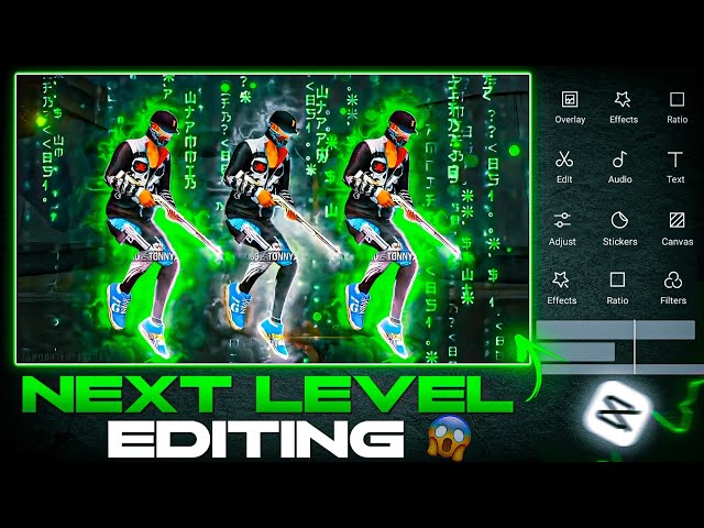 😱 Anime SKY character glow effect tutorial in Capcut | free fire video editing
