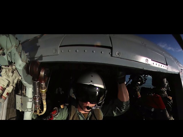 Take off from a Portuguese frigate in the Blatic Sea- 360 VR