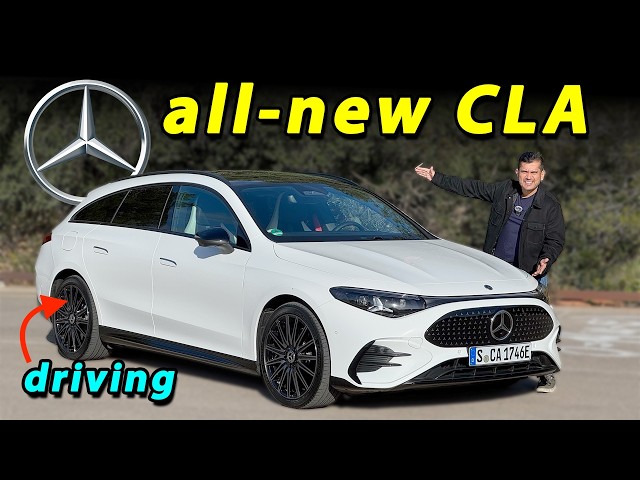 all-new Mercedes CLA Shooting Brake driving REVIEW (2027) with CLA EQ (EV)