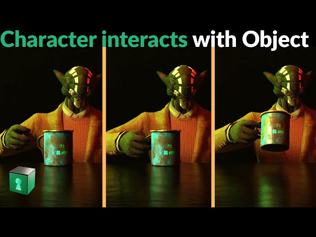 Blender Secrets - How to have a character interact with an object