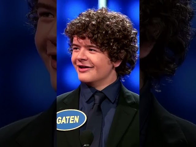 Gaten Matarazzo's HILARIOUS Answer To Steve Harvey! 🤣 | Celebrity Family Feud