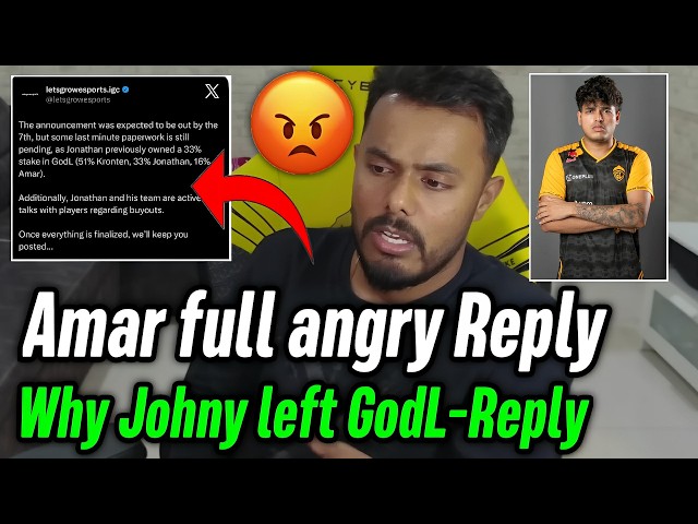 GodL Amar full angry on Letsgrow Esports 😠 Why Jonathan left Godlike ~ Spower reply 😳