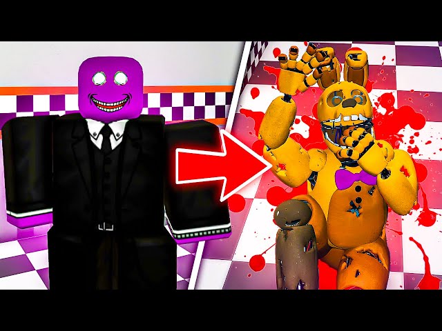 All Roblox FNAF Springlock Failure Animations Compilation