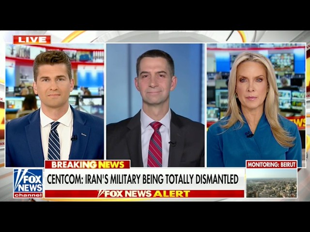 11. März 2026: Cotton tritt dem Redaktionsteam von America's Newsroom bei.