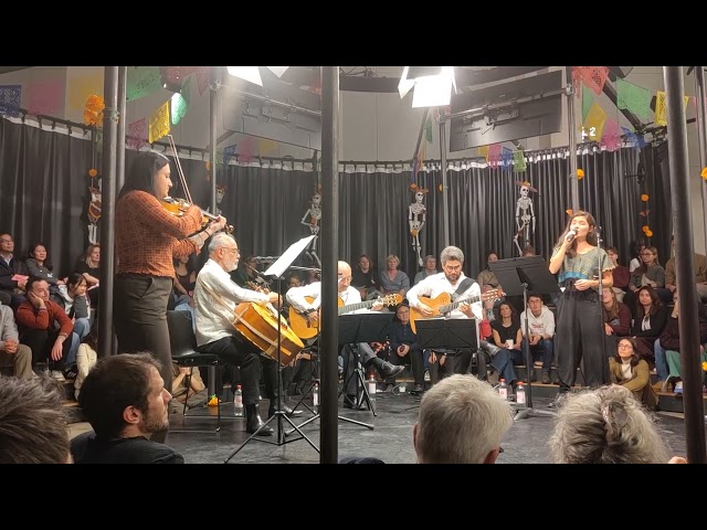 Song during Fiesta de los Muertos, in Berlin 