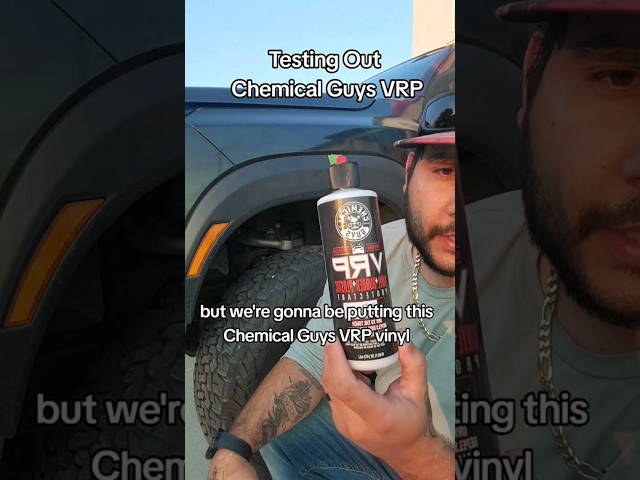 How Well Does Chemical Guys VRP Restore Plastic Trim? #cardetailing #chemicalguys #vrp #producttest