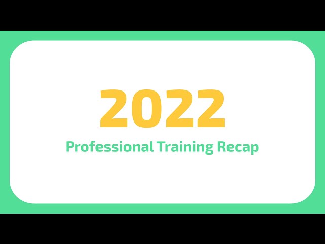 Btech Professional Training Recap 2022