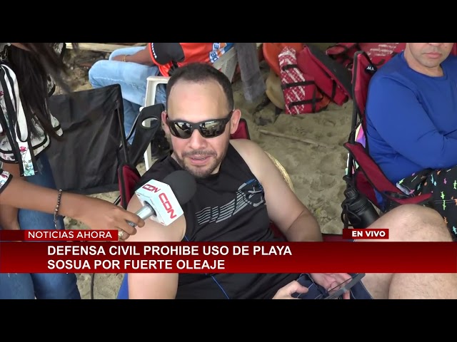 Civil Defense prohibits use of Sosua Beach due to strong waves