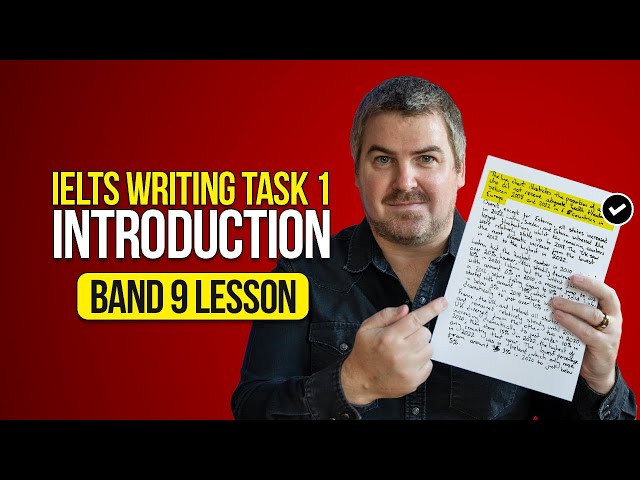 IELTS Writing Task 1 Introductions (Simpler Than You Think)