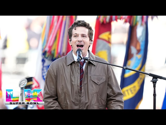 Charlie Puth Sings the National Anthem at Super Bowl LX