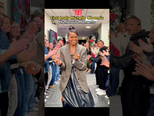 Fristlady Michelle Obama humorous moments #funnyvideo #talkshow #funny #celebrities