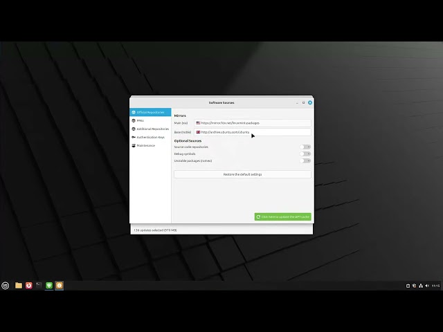 How to Select Software Sources in Linux Mint
