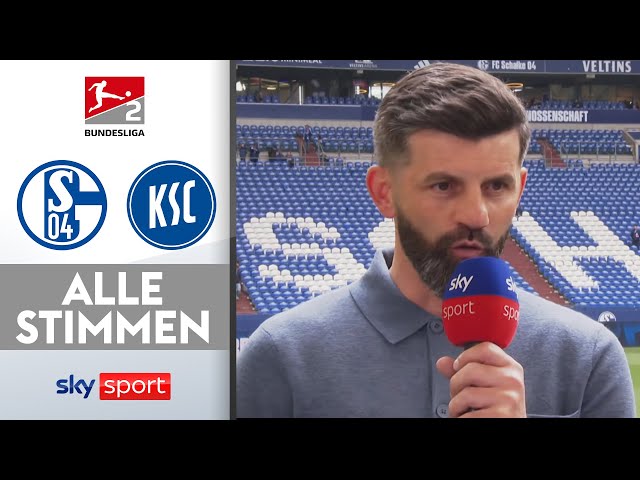 „Haben die Mentalität eines Gewinners" | FC Schalke 04 - Karlsruher SC | 2. Bundesliga Interviews