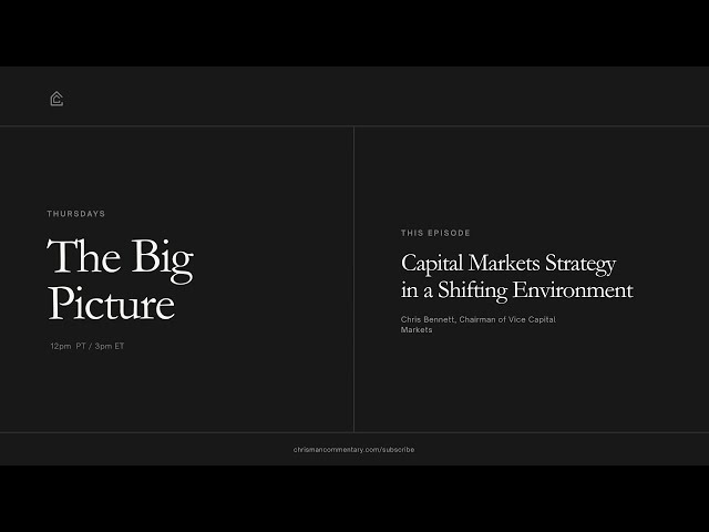 The Big Picture - Capital Markets Strategy in a Shifting Environment