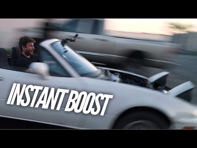 First DRIVE: 1 Rotor Turbo Miata!