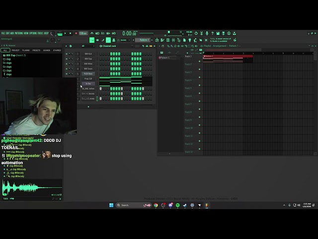xQc Cooks a Banger in FL STUDIO