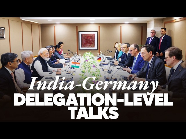 LIVE: PM Modi, German Chancellor Friedrich Merz hold delegation-level talks in Gandhinagar