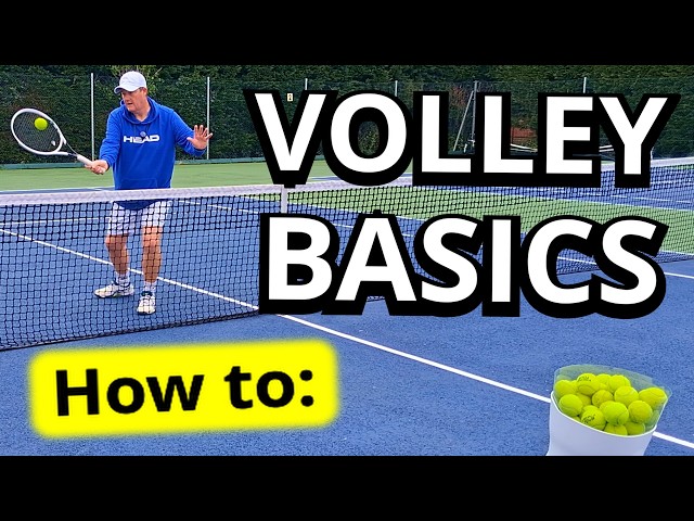 Tennis - Forehand & Backhand Volley Coaching Tutorial Basics