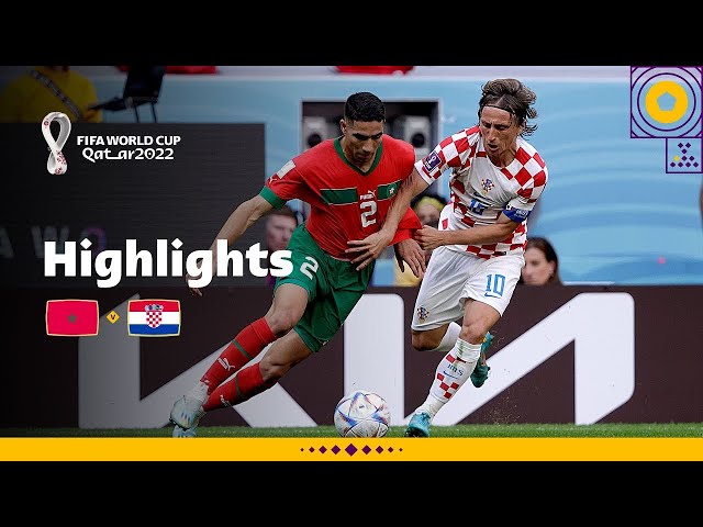 Modric and Hakimi go head-to-head | Morocco v Croatia highlights | FIFA World Cup Qatar 2022