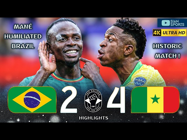 SADIO MANÉ HUMILIATED BRAZIL AND SENEGAL INJURED THE BRAZILIAN NATIONAL TEAM WITH A HISTORIC DEFEAT!