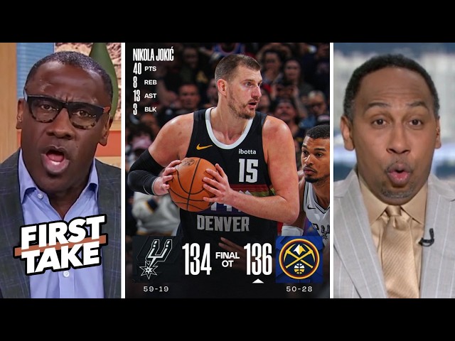 FIRST TAKE | "Nikola Jokic is best player in world" - Shannon on Nuggets beat Wemby, Spurs 136-134