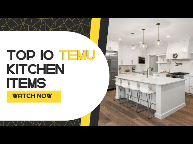 Top 10 Temu Kitchen Items Every Home Chef Needs!